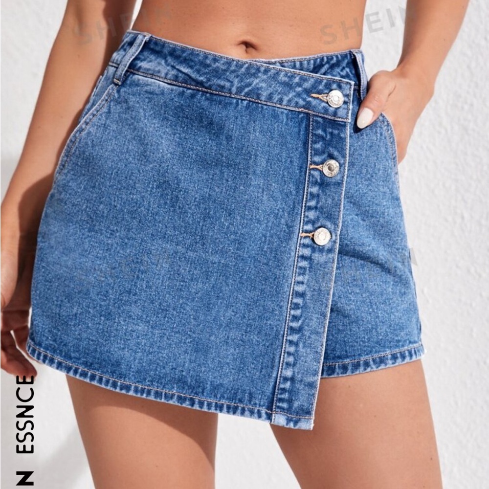 SHEIN jean skort size L